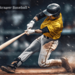 A baseball player from Wayne Skrawer Baseball swings his bat, aiming to hit a pitched ball during a game